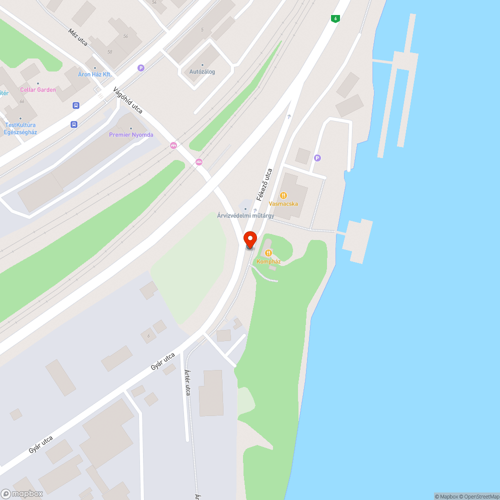 Kompház melletti parkolás bejelentés helye