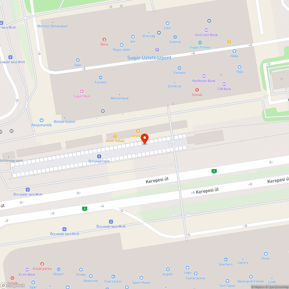 Koszos információs vitrin bejelentés helye