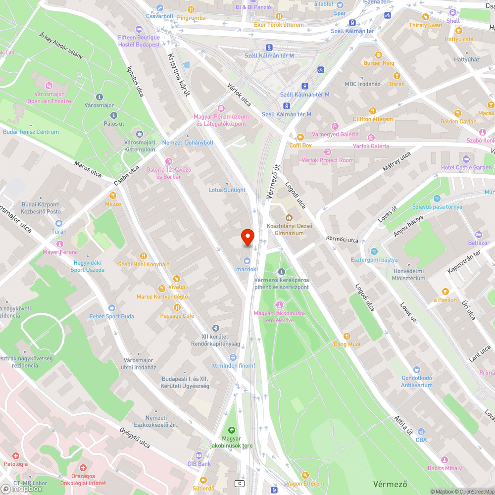 Leszakadt kuka bejelentés helye