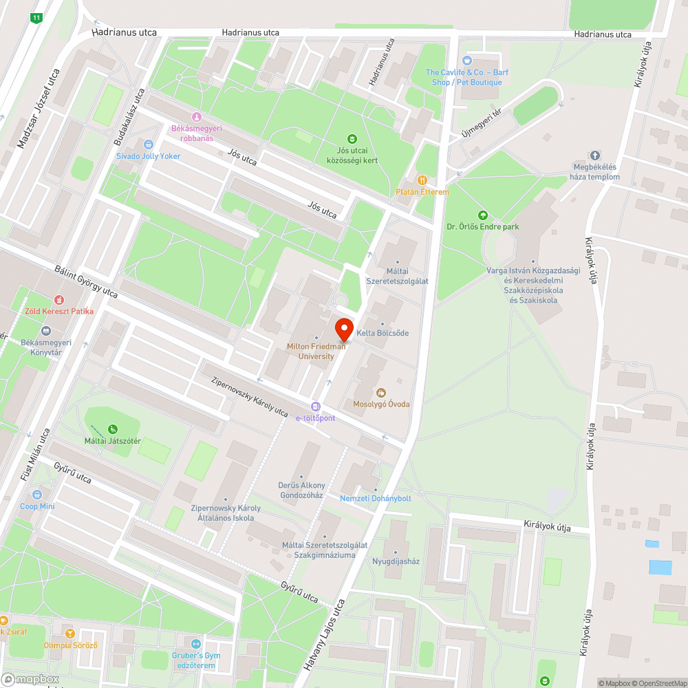 Elhanyagolt zöldterület bejelentés helye