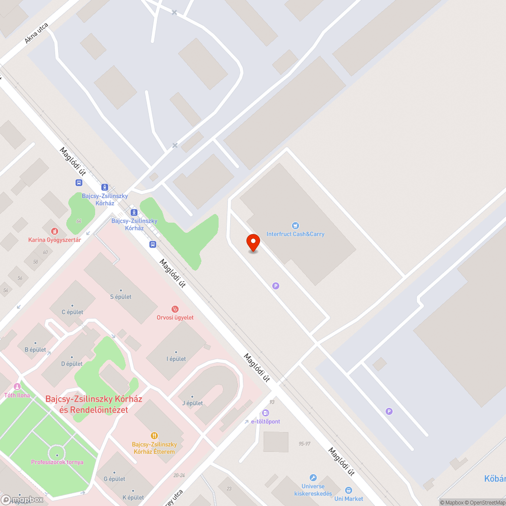 Tömérdek szemét  a Bajcsy Kórház parkolójában bejelentés helye