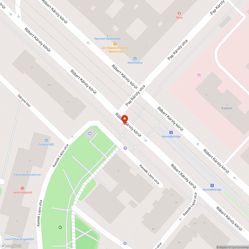 Szemetes kerékpáros átkelő bejelentés helye