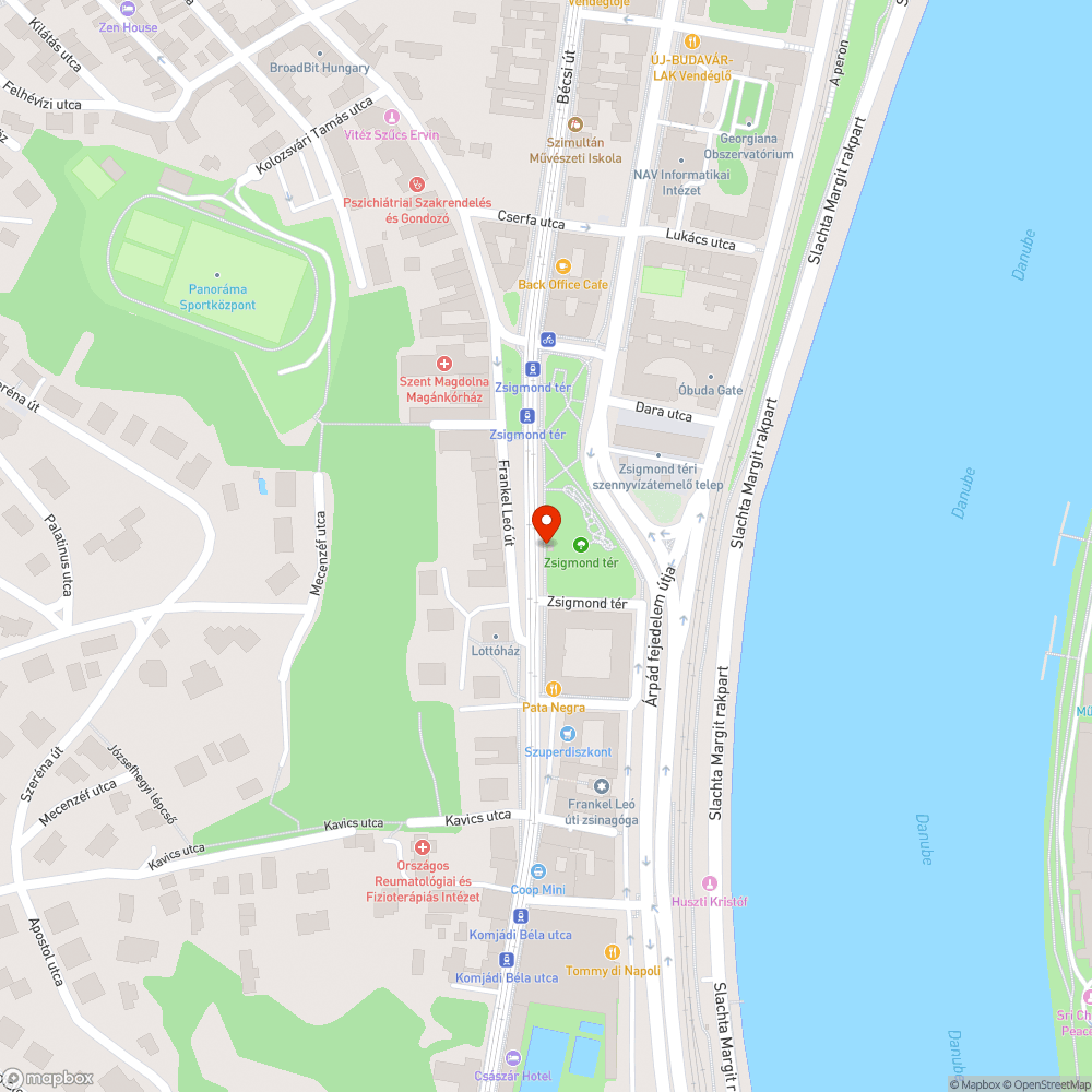 SOS kérés_II. Kerület Zsigmond tér_konténerbe ültett fák locsolása bejelentés helye