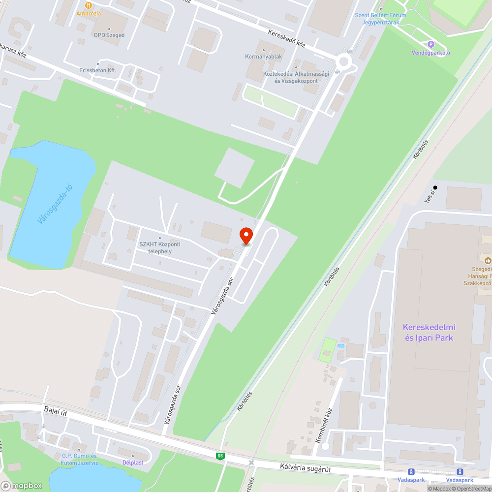 Lezárt köz parkoló bejelentés helye