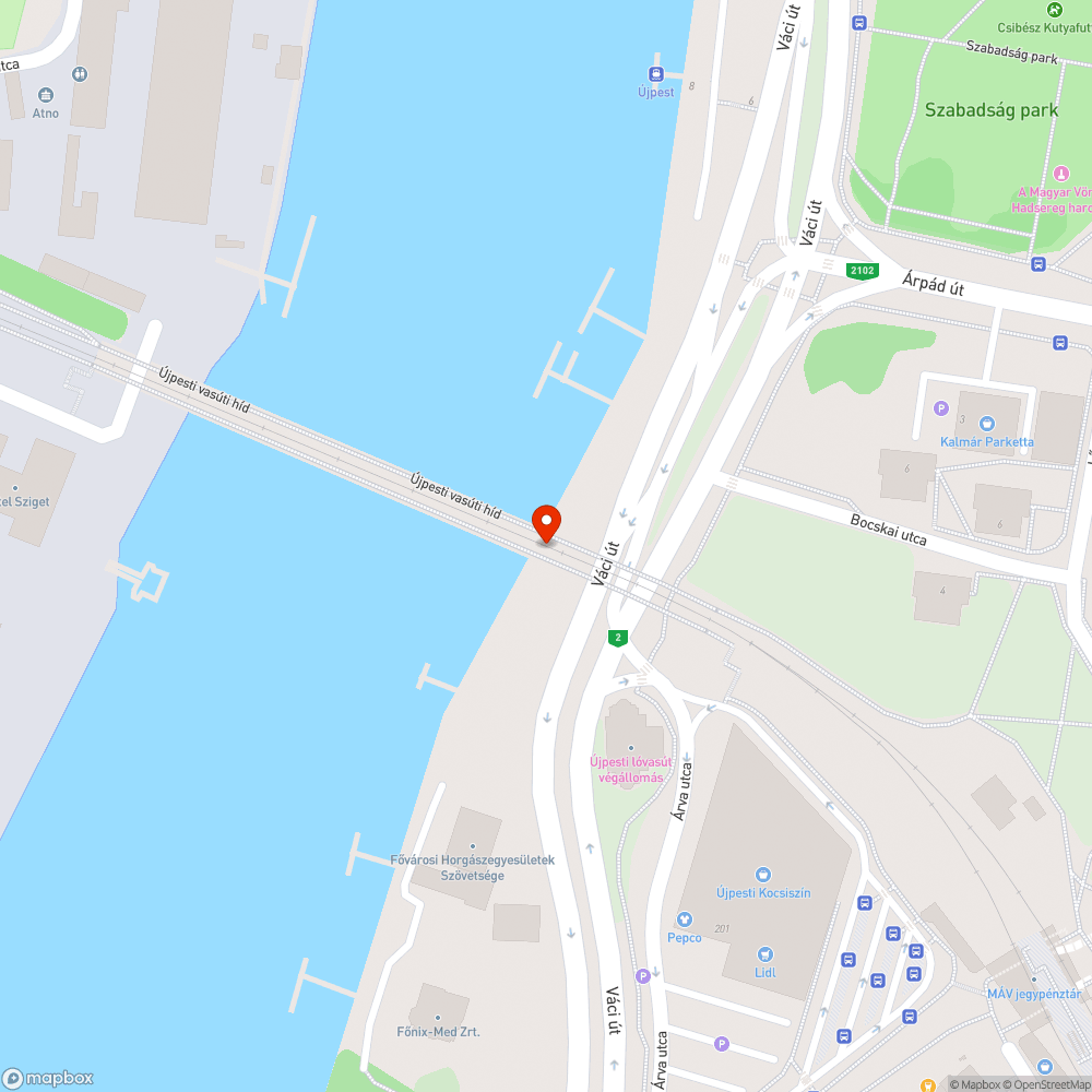 A sín eltört bejelentés helye