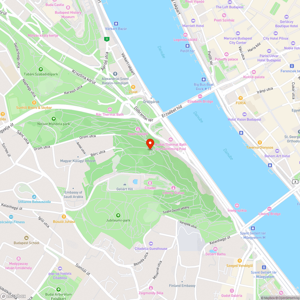 Gellért hegyi minősíthetetlen közvilágítás bejelentés helye