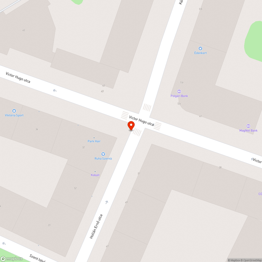Rosszul használható mozgássérült parkoló bejelentés helye