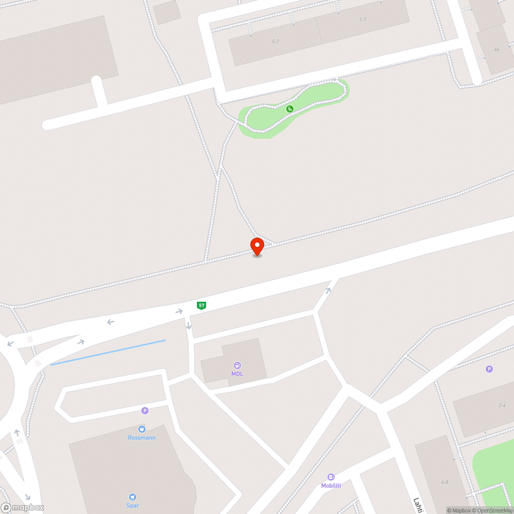 Benőtt kerékpárút bejelentés helye