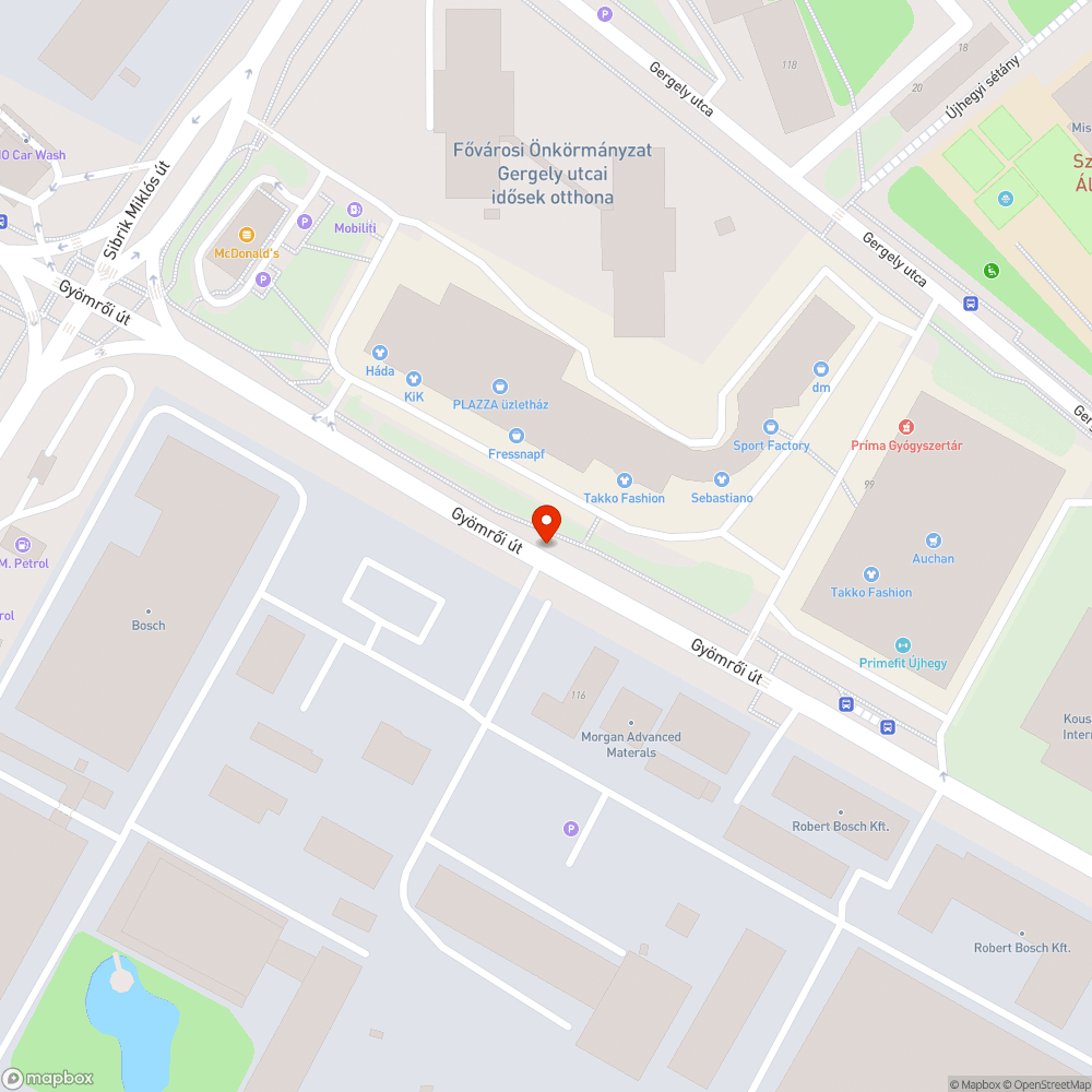 Eldugult összefolyó bejelentés helye