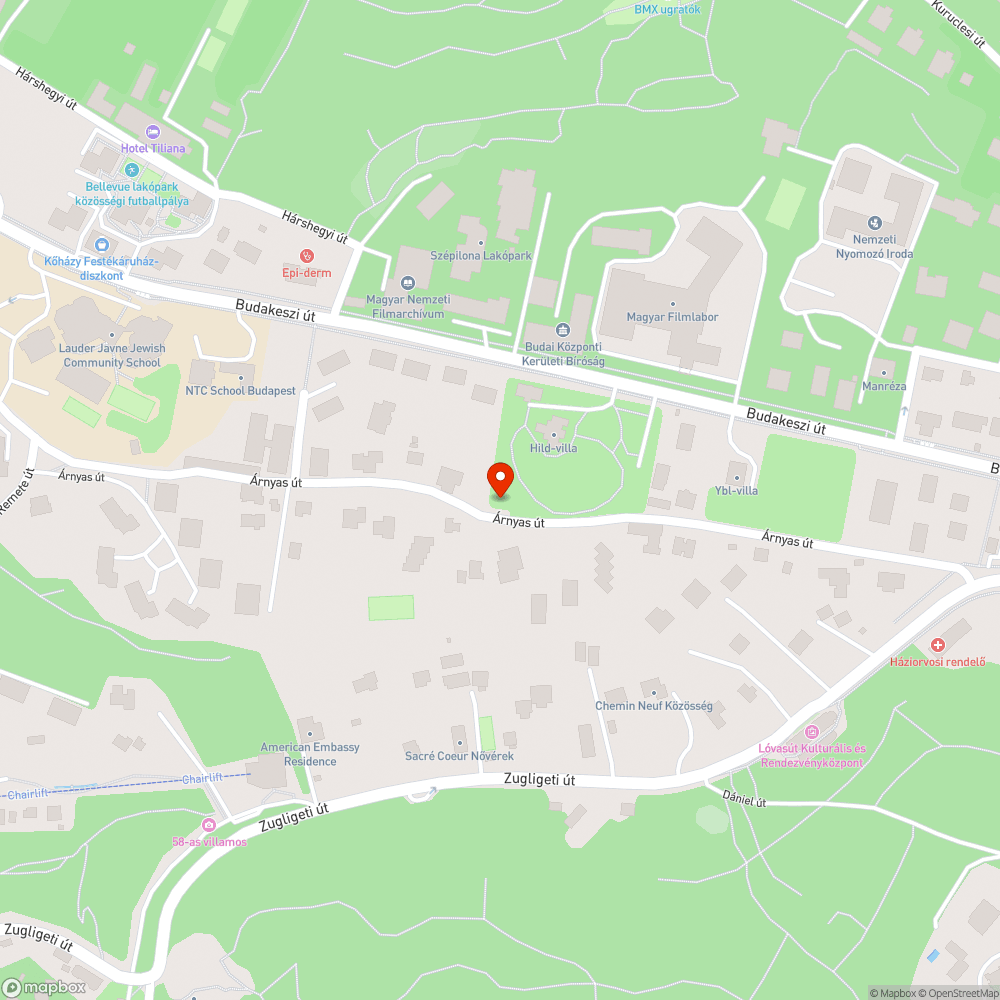 Beszakadt járda bejelentés helye