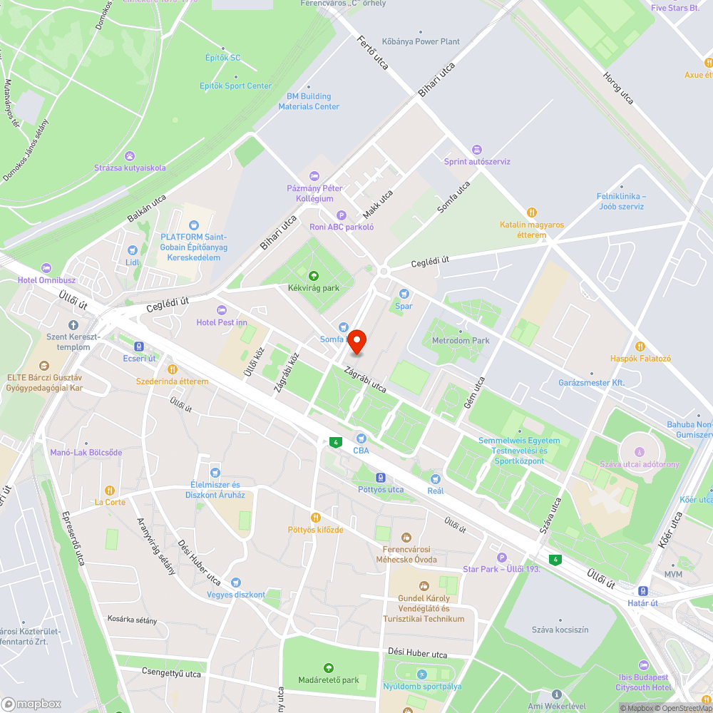 Ferde szemetes bejelentés helye