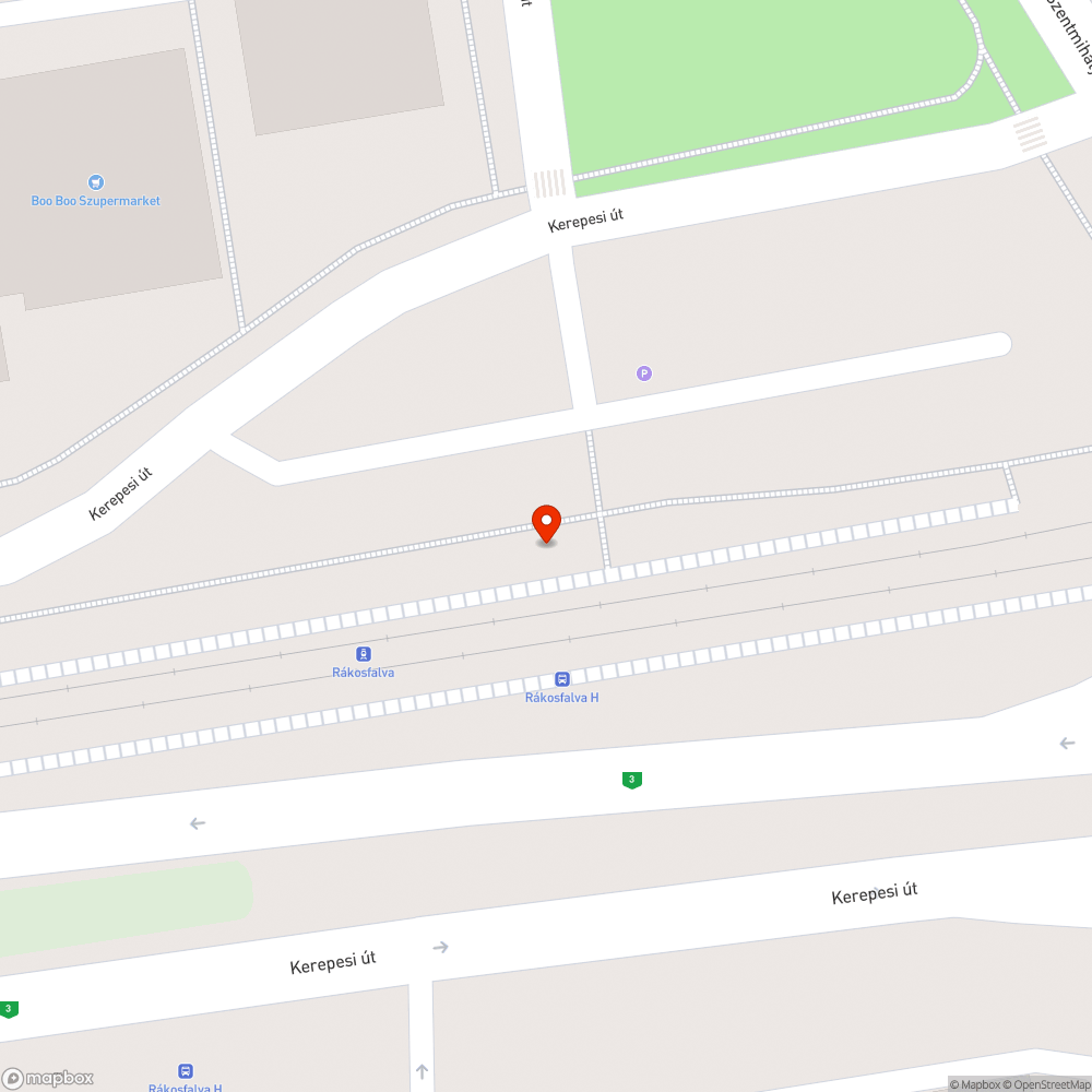 Megdőlt állomástábla bejelentés helye