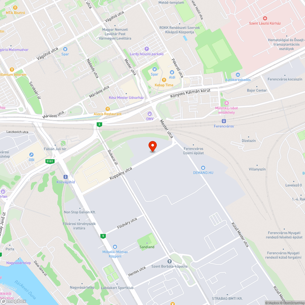 Elhagyott autók bejelentés helye