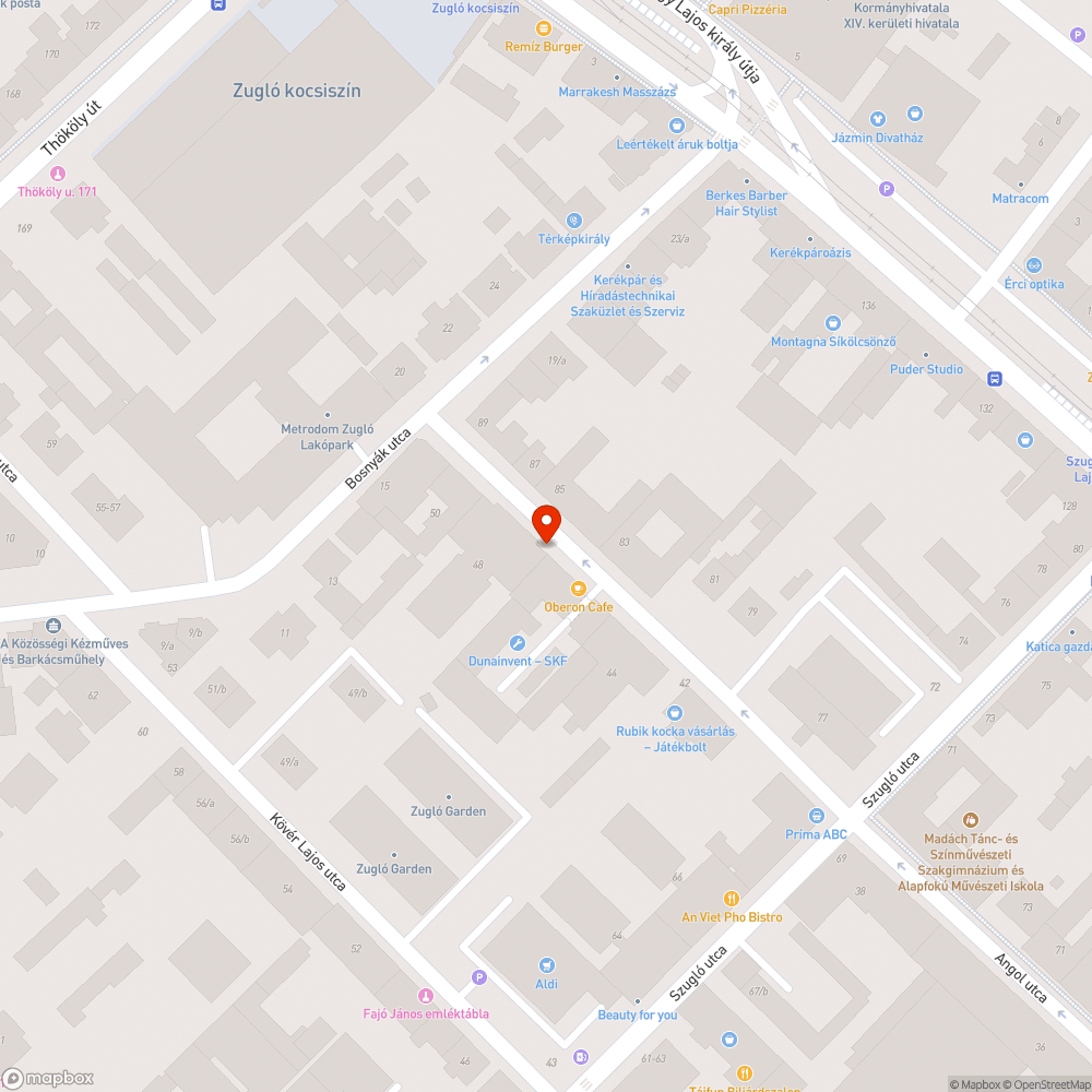 Leszerelt kutyakuka Angol u 48. bejelentés helye