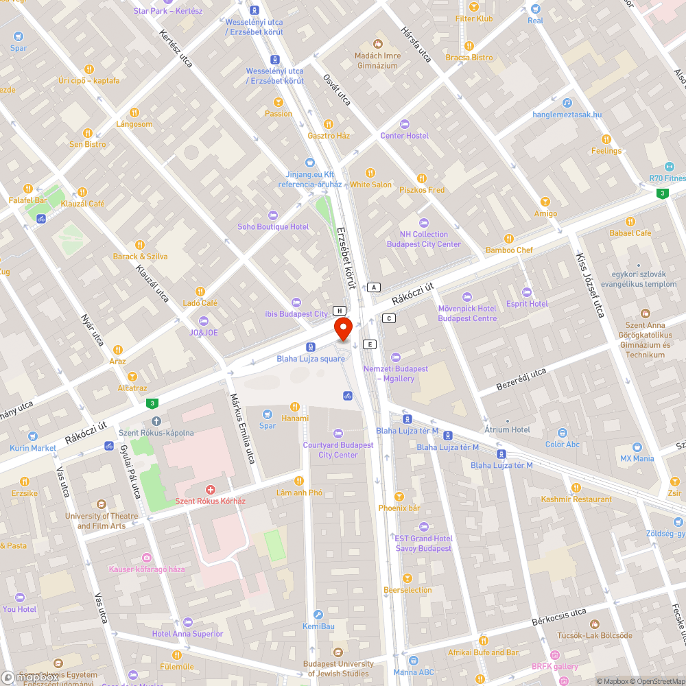 Rágógumi Blaha Lujza tér bejelentés helye