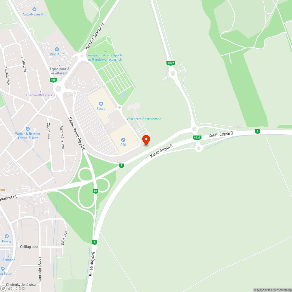Elhagyott autó bejelentés helye