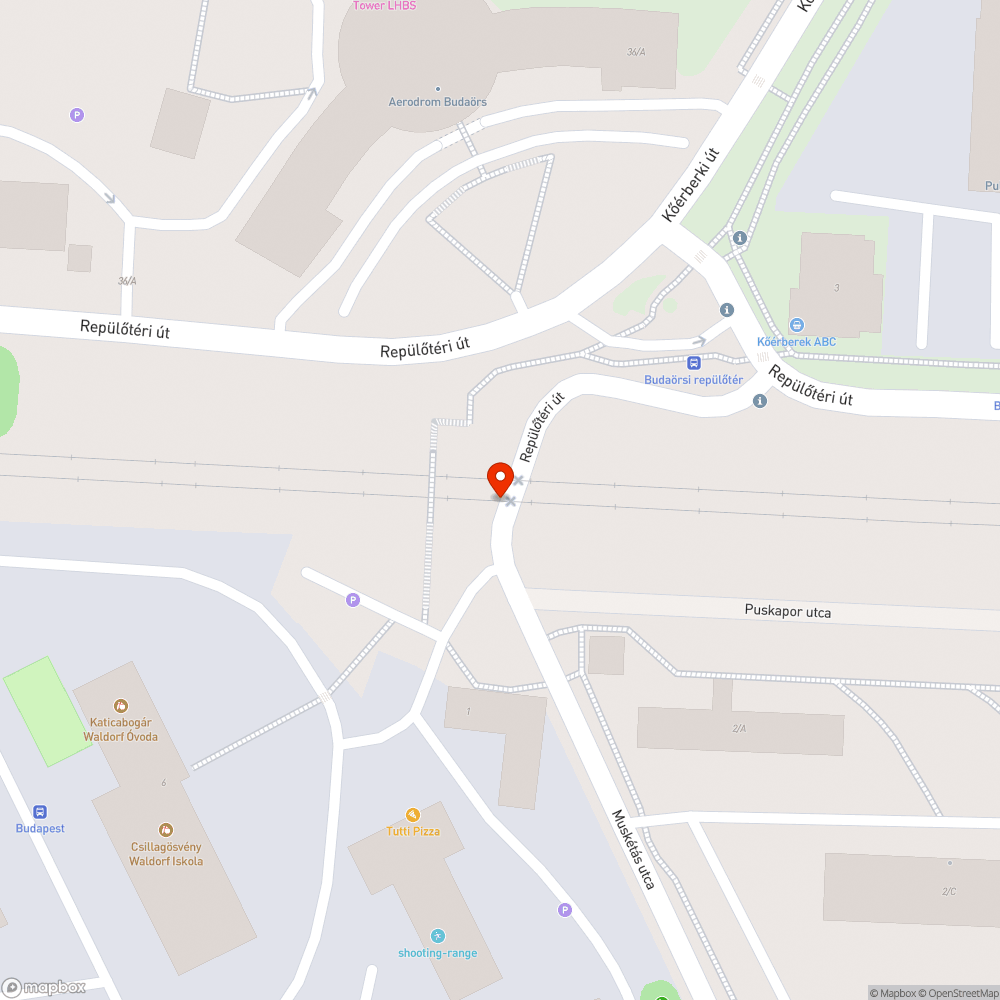 Vasúti átjáróban parkolás bejelentés helye