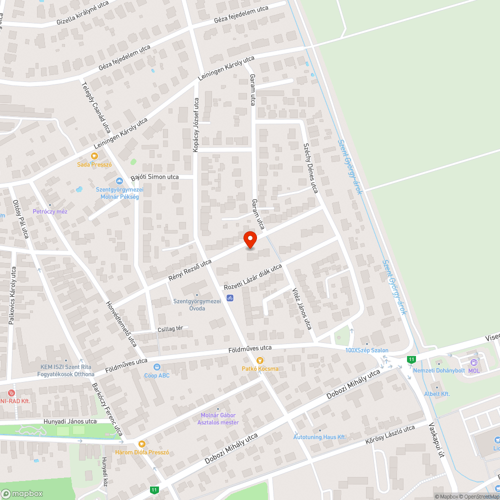 Elhagyott autó bejelentés helye