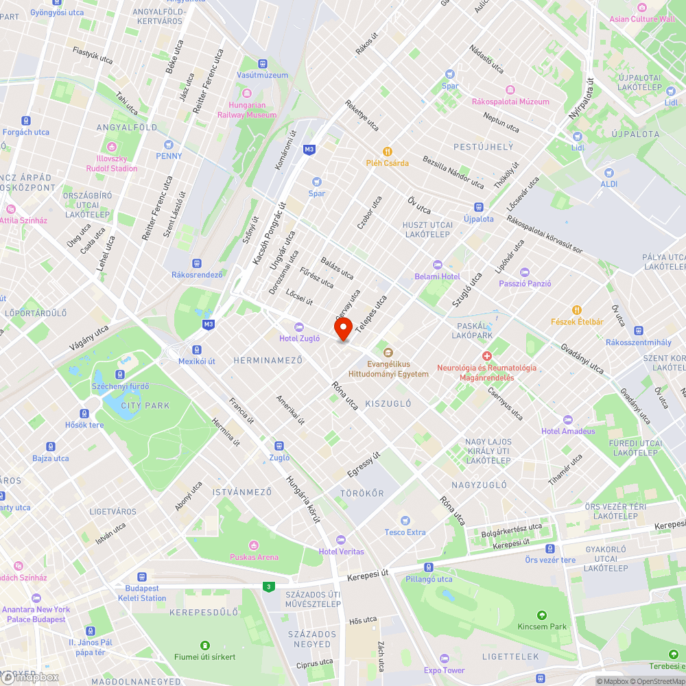 Friss 40cm-es kátyú a Nagy Lajos kir. útja 166 előtt bejelentés helye