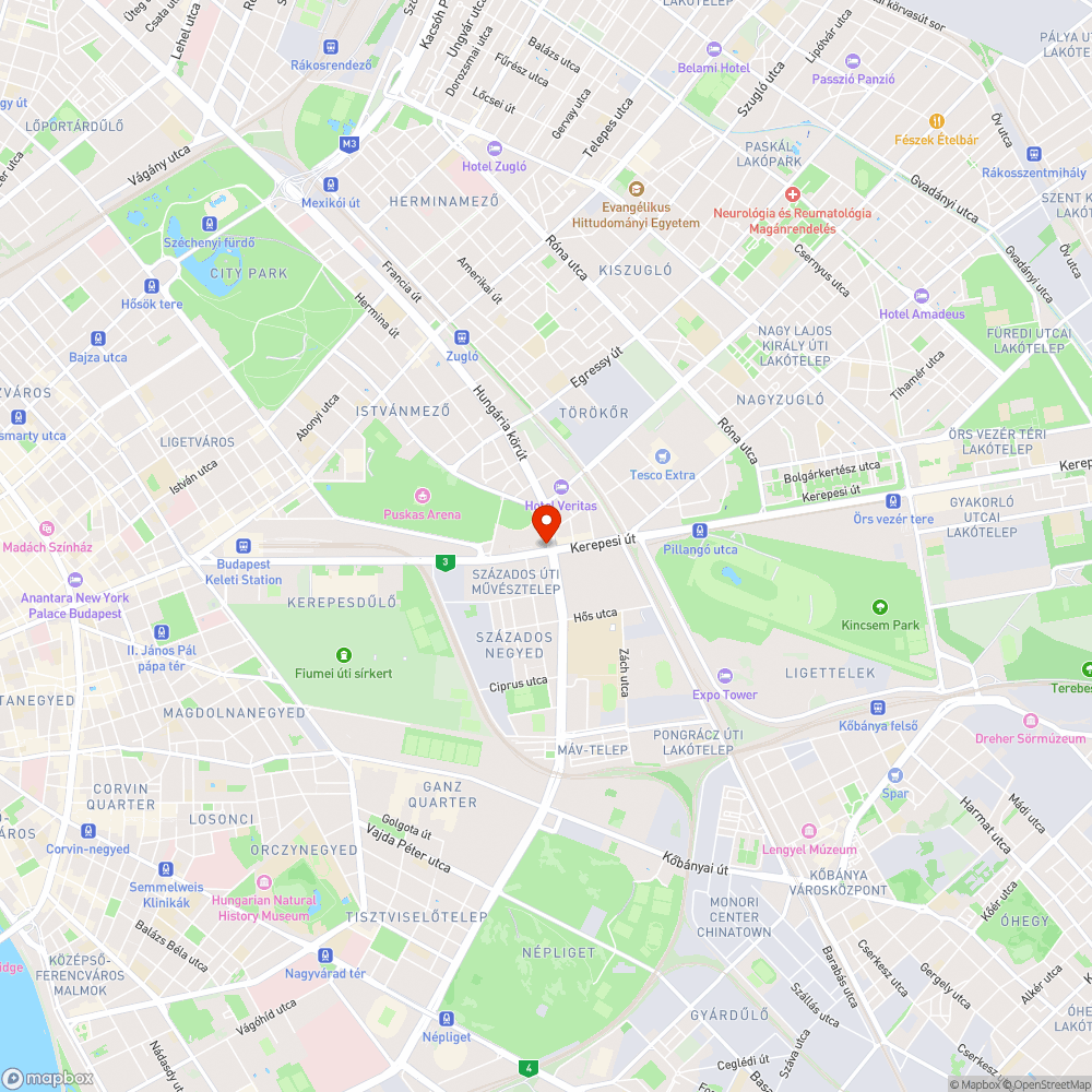 Kijavítandó dolgok a Stadionoknál bejelentés helye