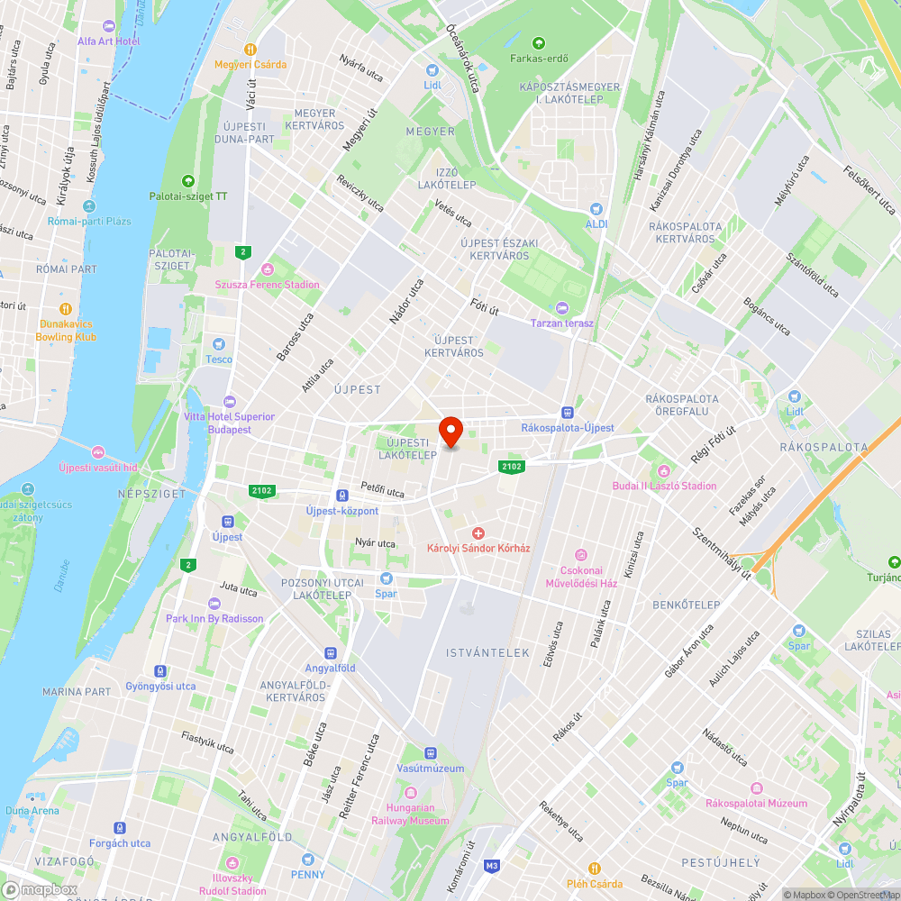 Víznyelőrács hiba bejelentés helye