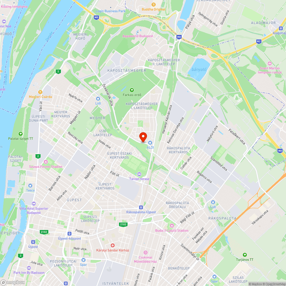 Nyomvályús buszmegálló bejelentés helye