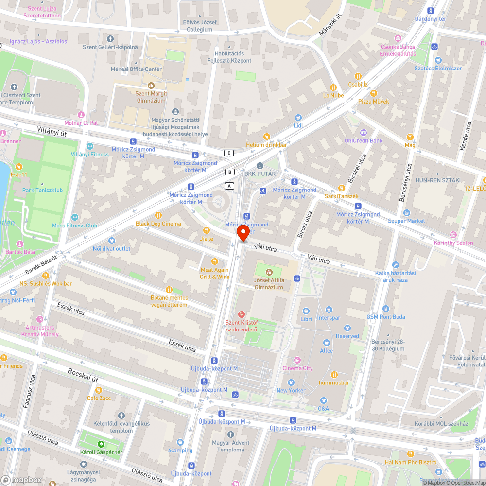 Megsérült térkövezés bejelentés helye