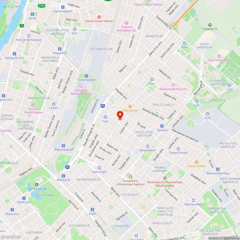 Az Erzsébet királyné útja 108 előtt beszakadt a járda bejelentés helye