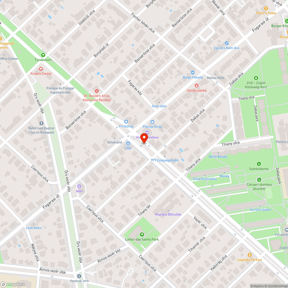 Elhanyagolt, kátyús parkoló bejelentés helye