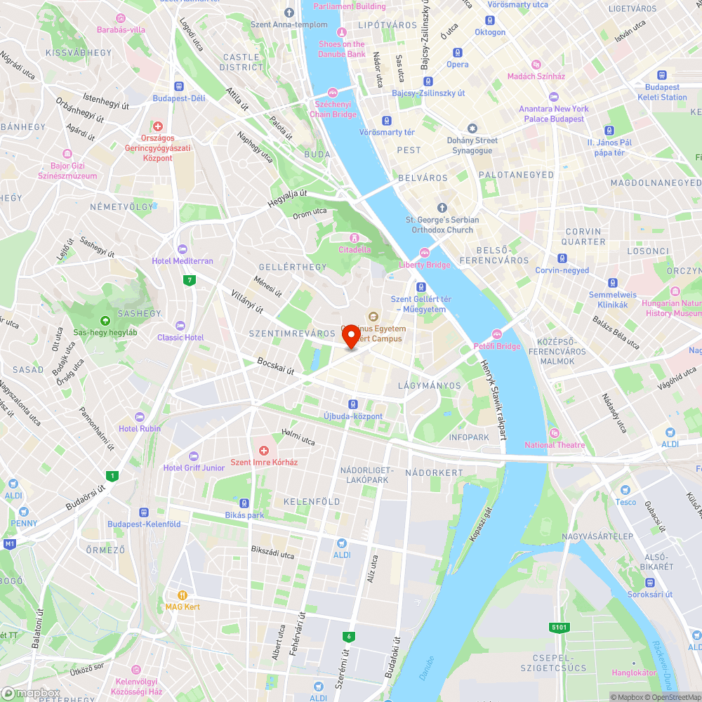 Az ellopott futár bejelentés helye