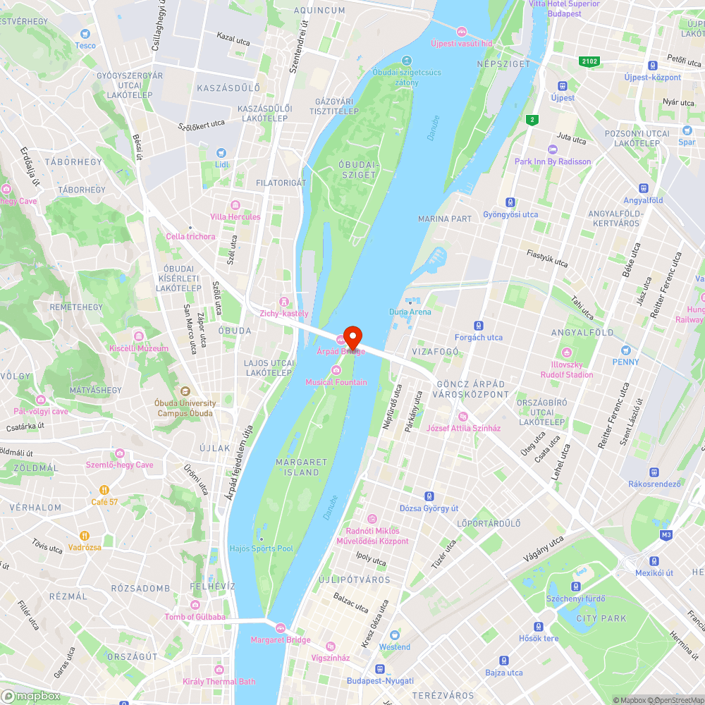 Margit-szigeti játszótér bejelentés helye