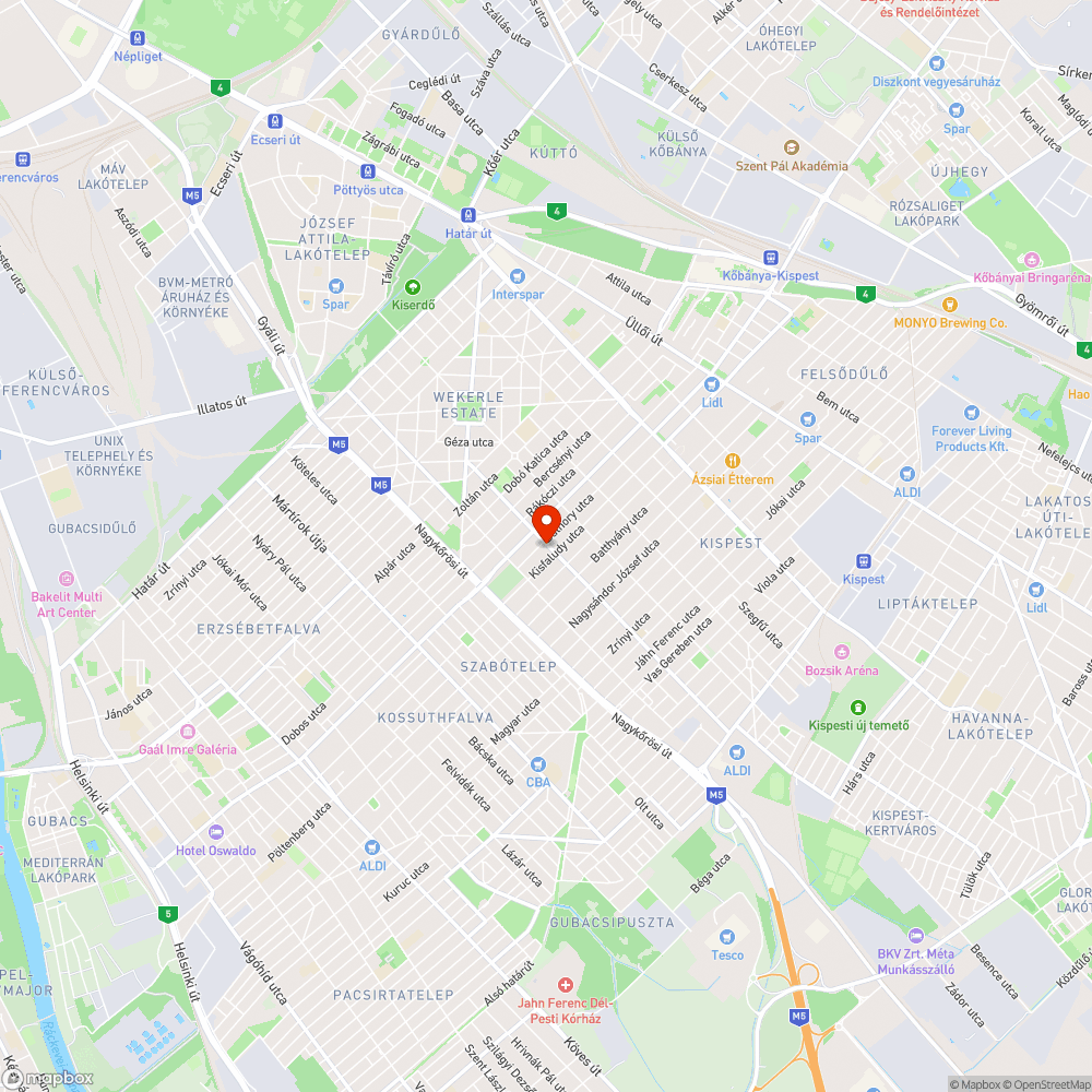 Balesetveszélyes járdaszakasz bejelentés helye