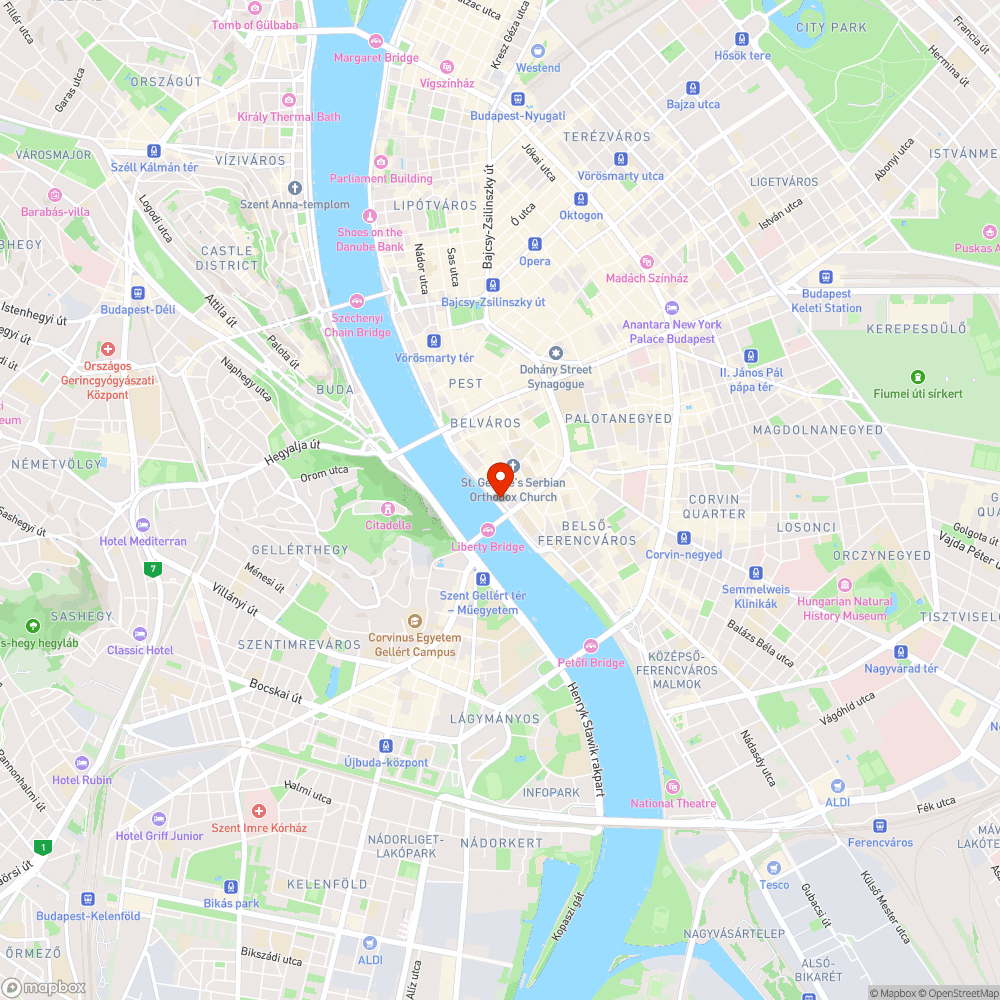 Belgrád rakpart bejelentés helye