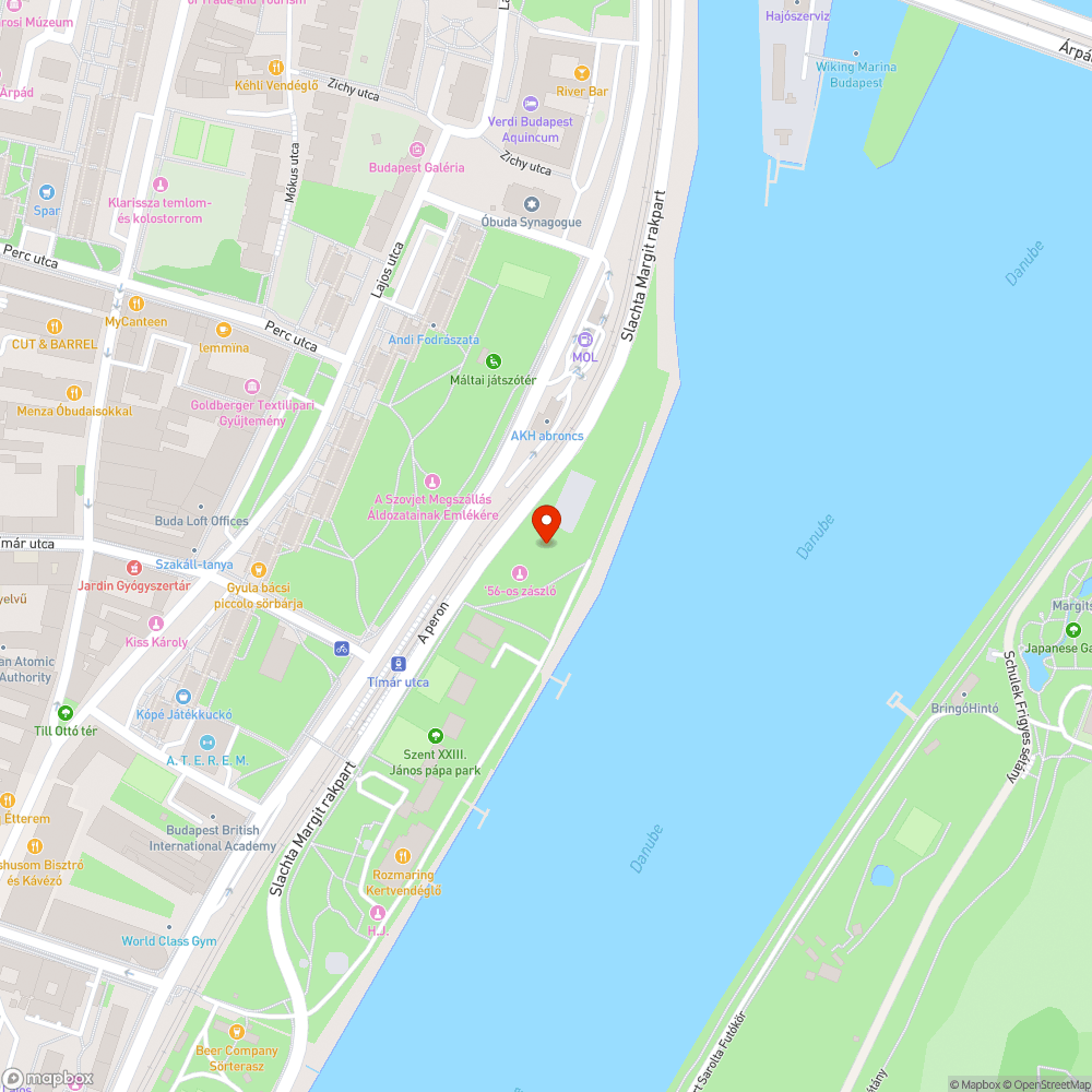 Leszakadt országzászló bejelentés helye