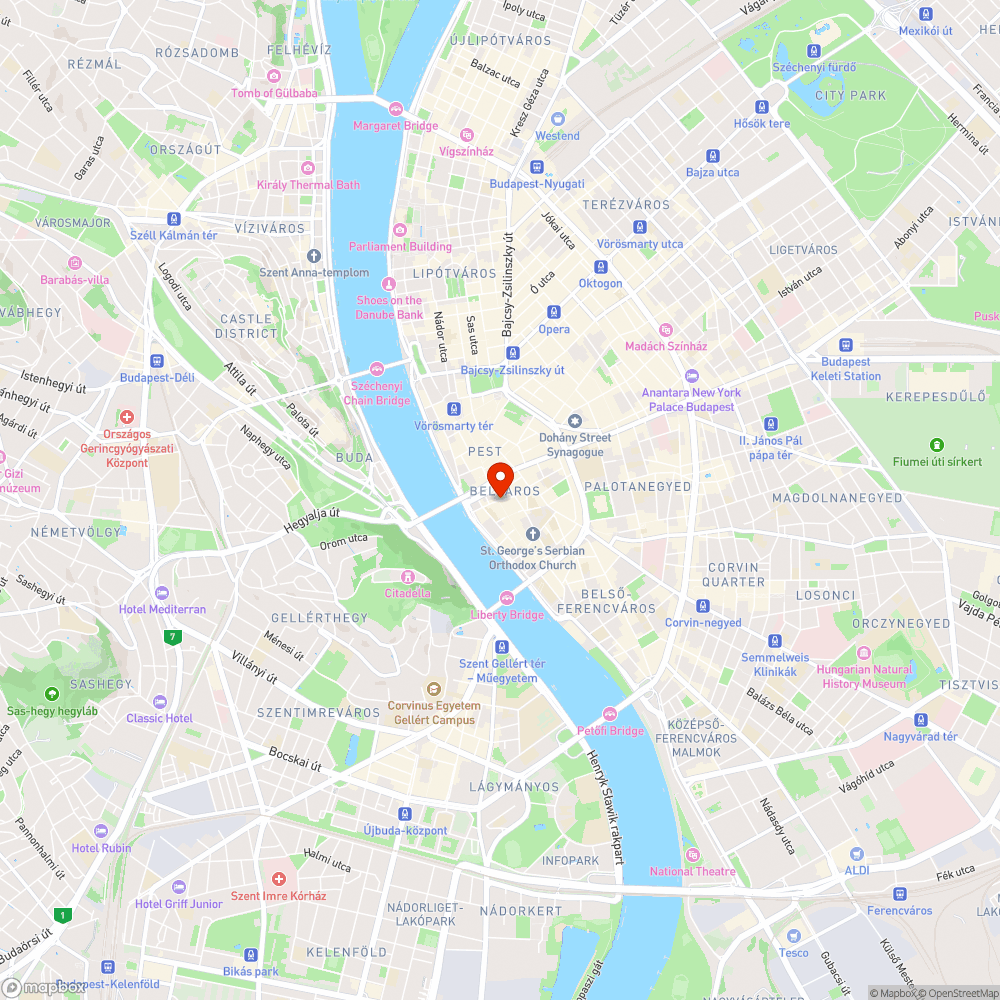 Firkák az Irányi utcában bejelentés helye