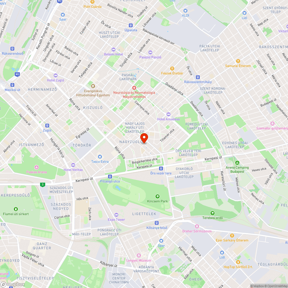 Nem belátható kereszteződés bejelentés helye