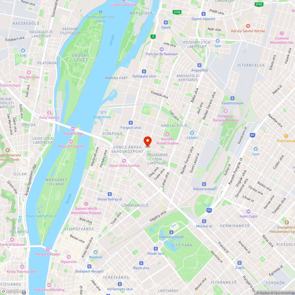 láthatatlan lámpa és tábla XIII. Perneházi#Röppentyű bejelentés helye