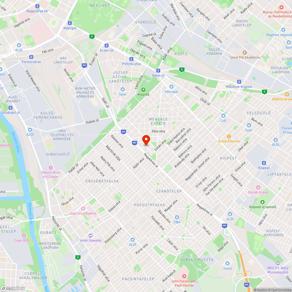 Futóverseny alkalmával felfestett jelek az úton bejelentés helye