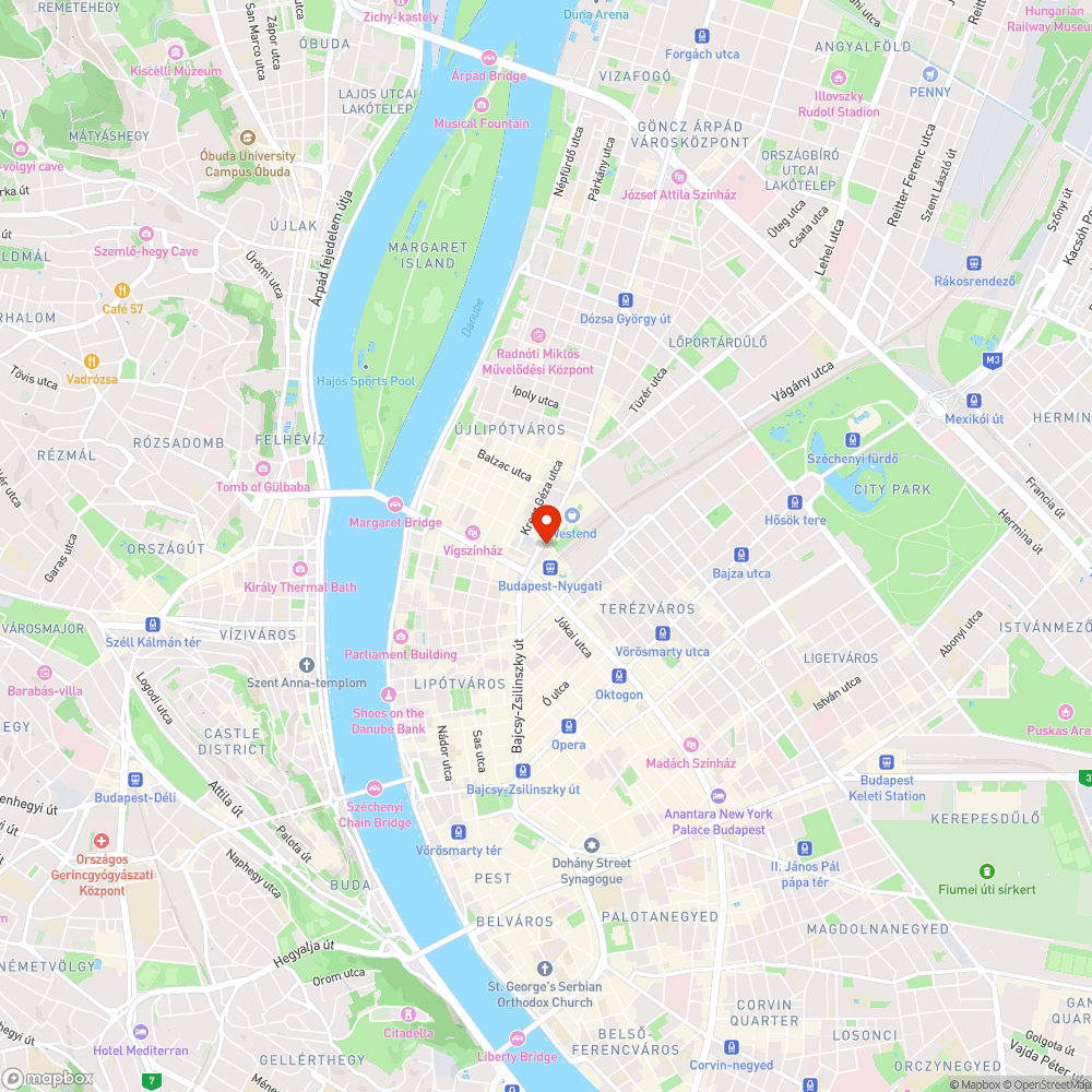 Nyugati tér 26os busz megálló bejelentés helye