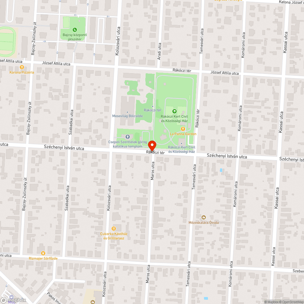 Járdahiba a Rákóczi kertnél bejelentés helye