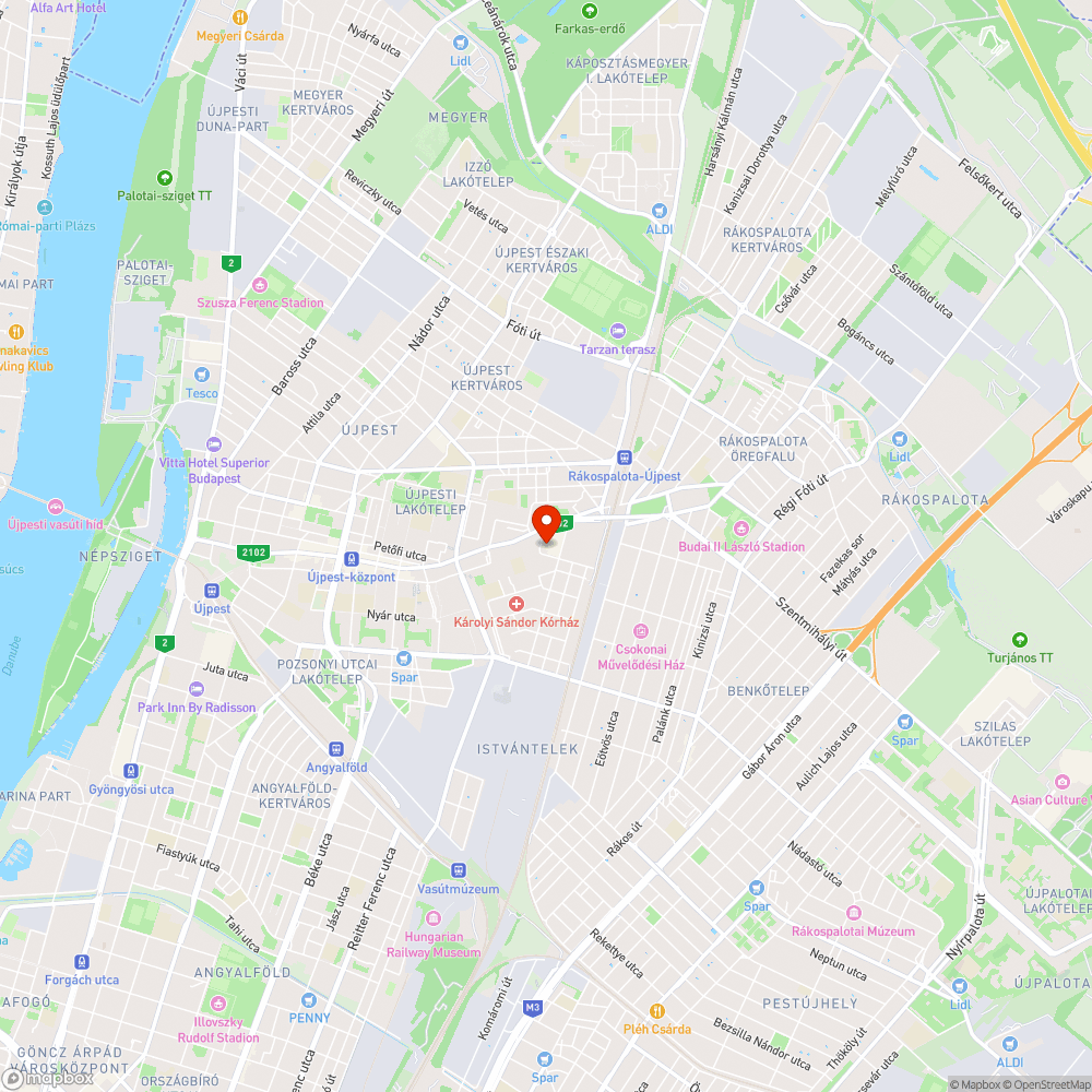 Elhagyott autó bejelentés helye