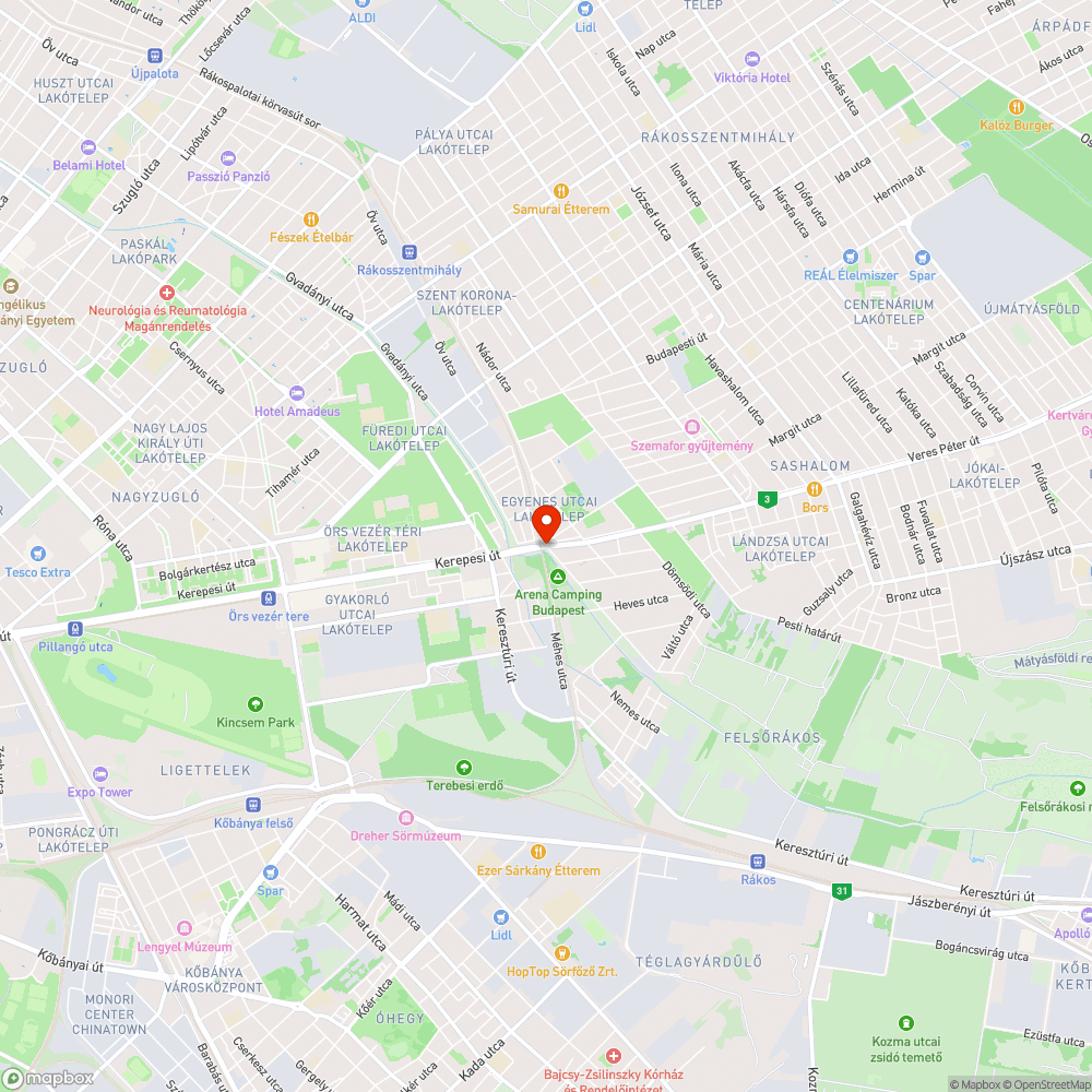 Javítás után megsüllyedt útburkolat bejelentés helye