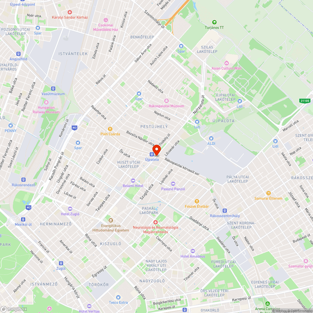 Szemetes terület bejelentés helye