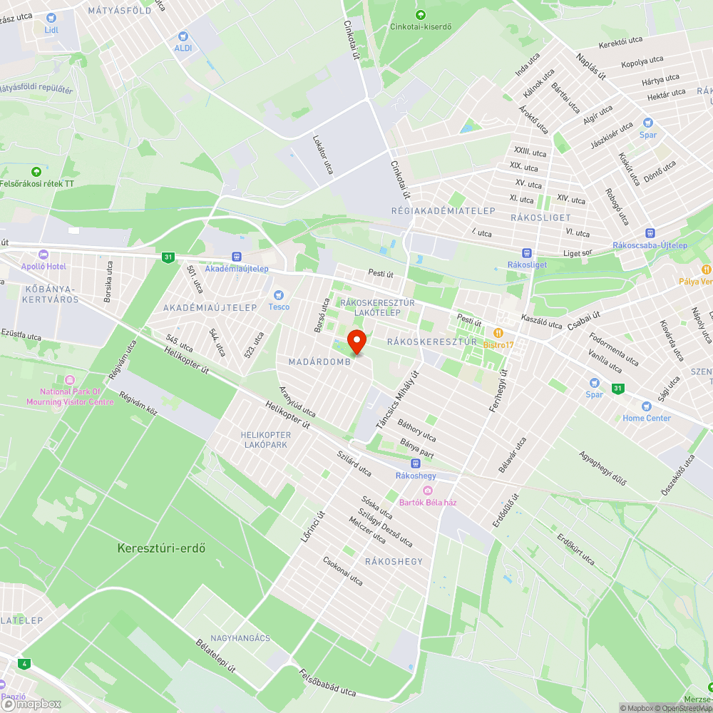 Fekvőrendőr bejelentés helye