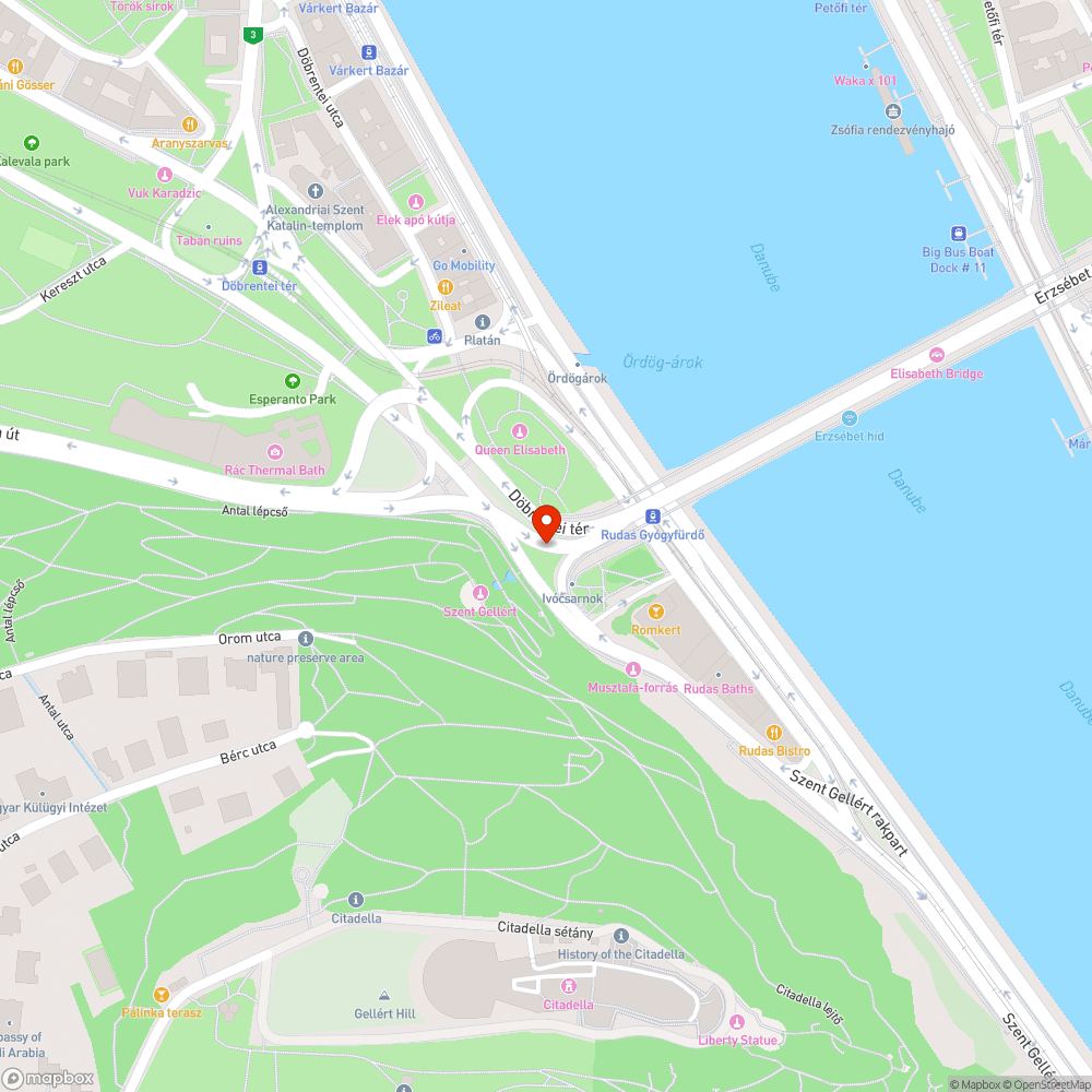 mocsok, ürülék, gaz a Gellért szobornál bejelentés helye