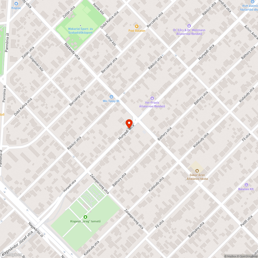 Eldugult kanális bejelentés helye