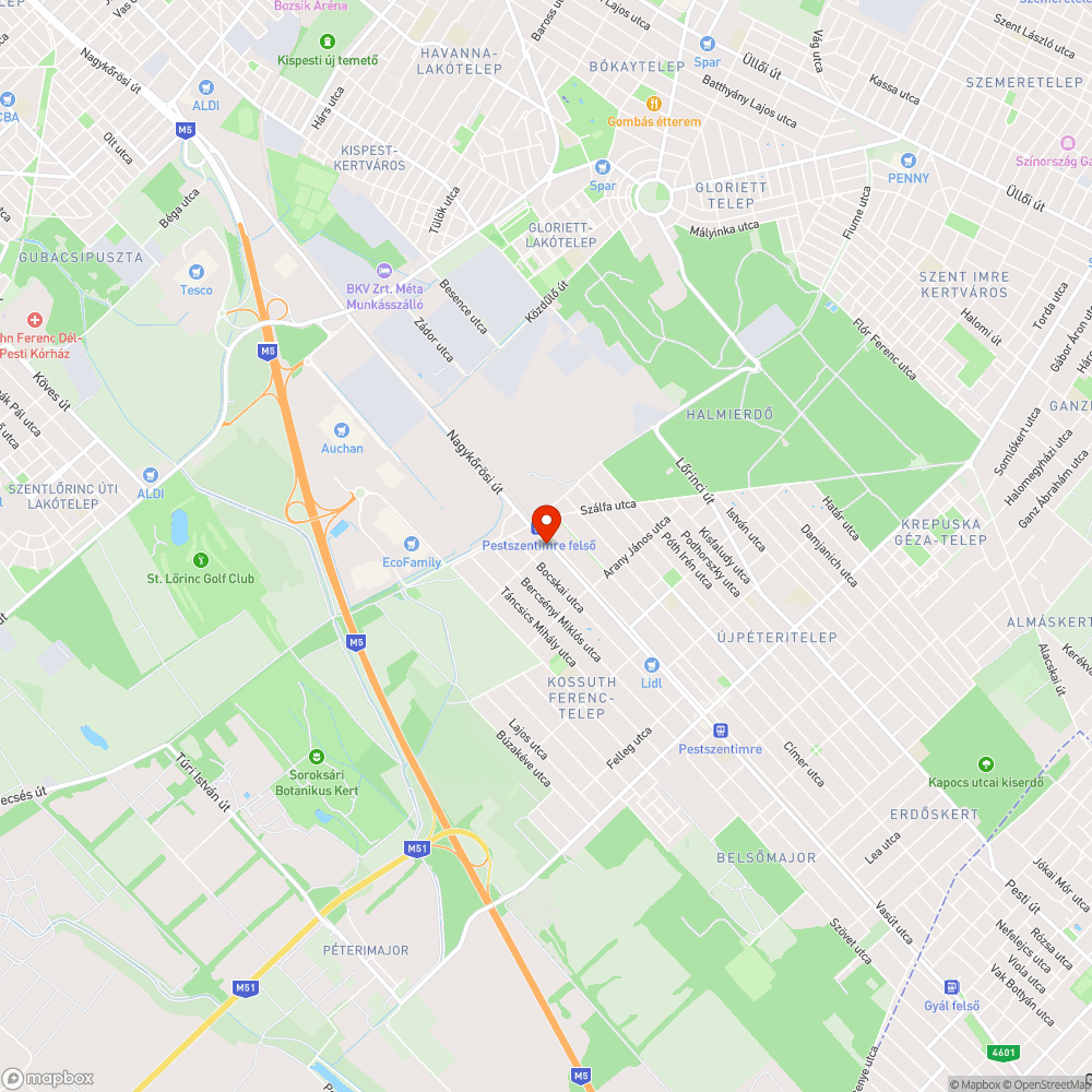 Életveszélyes kereszteződés bejelentés helye