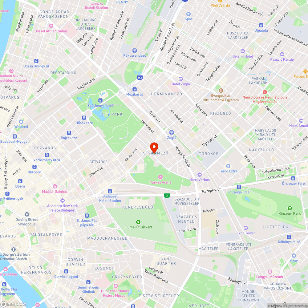 Stefánia úti ugrató /  Stefánia úti biciklis ölő bejelentés helye