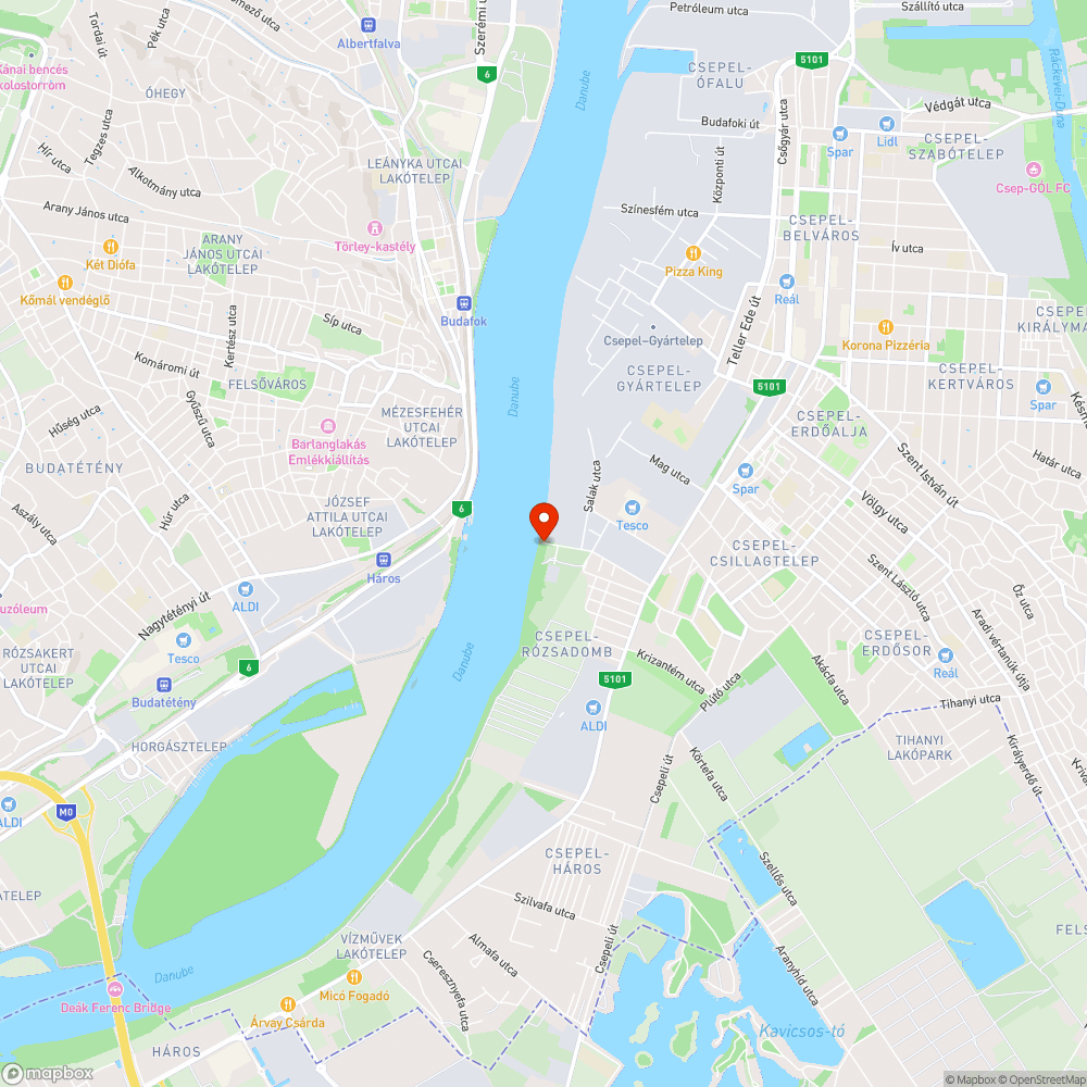 Dunaparti Szemétdomb bejelentés helye