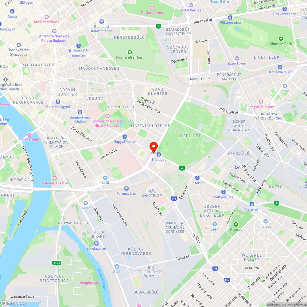 Népligeti felüljáró elhanyagolt állapota bejelentés helye